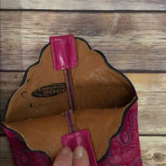 Pink ostrich Lucchese boots - Picture 2 of 7